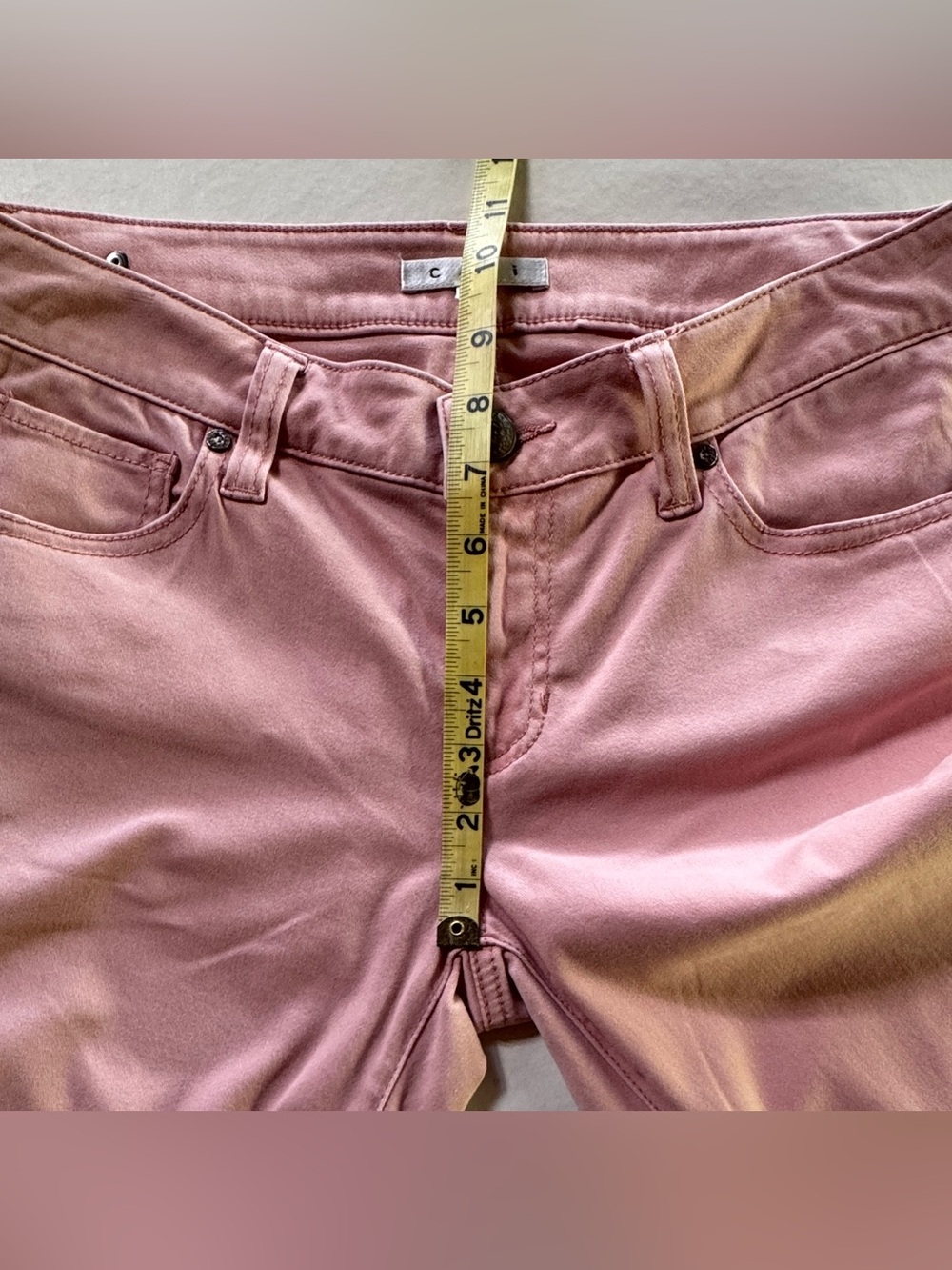 Cabi Style #224 Blush Nectar Pink Mid-Rise Skinny Jeans Size 6 - Picture 7 of 16